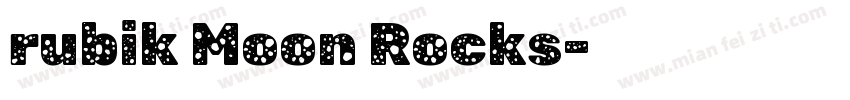 rubik Moon Rocks字体转换